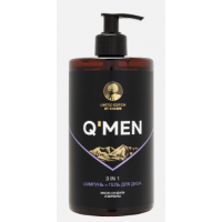 QMEN шампунь+гель для душа 3 в 1 муж., 640 мл
